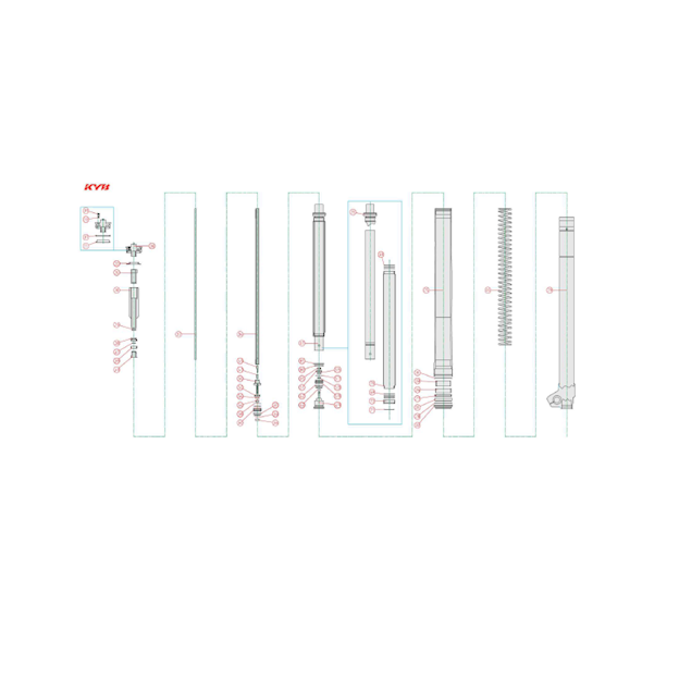 Forgaffel KYB 48mm